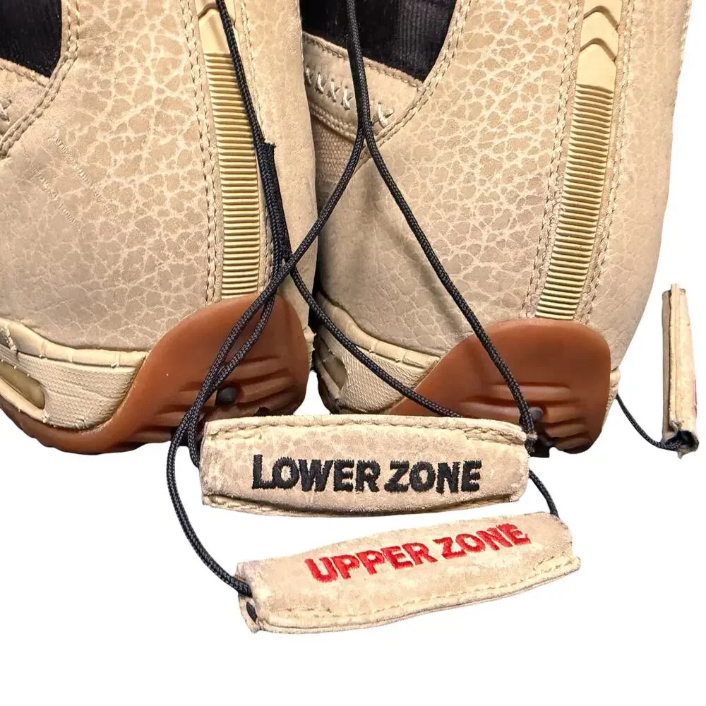 Burton Ruler Snowboard Boots Beige Tan Men's 11 Lace Lower Upper Zone Rare Color